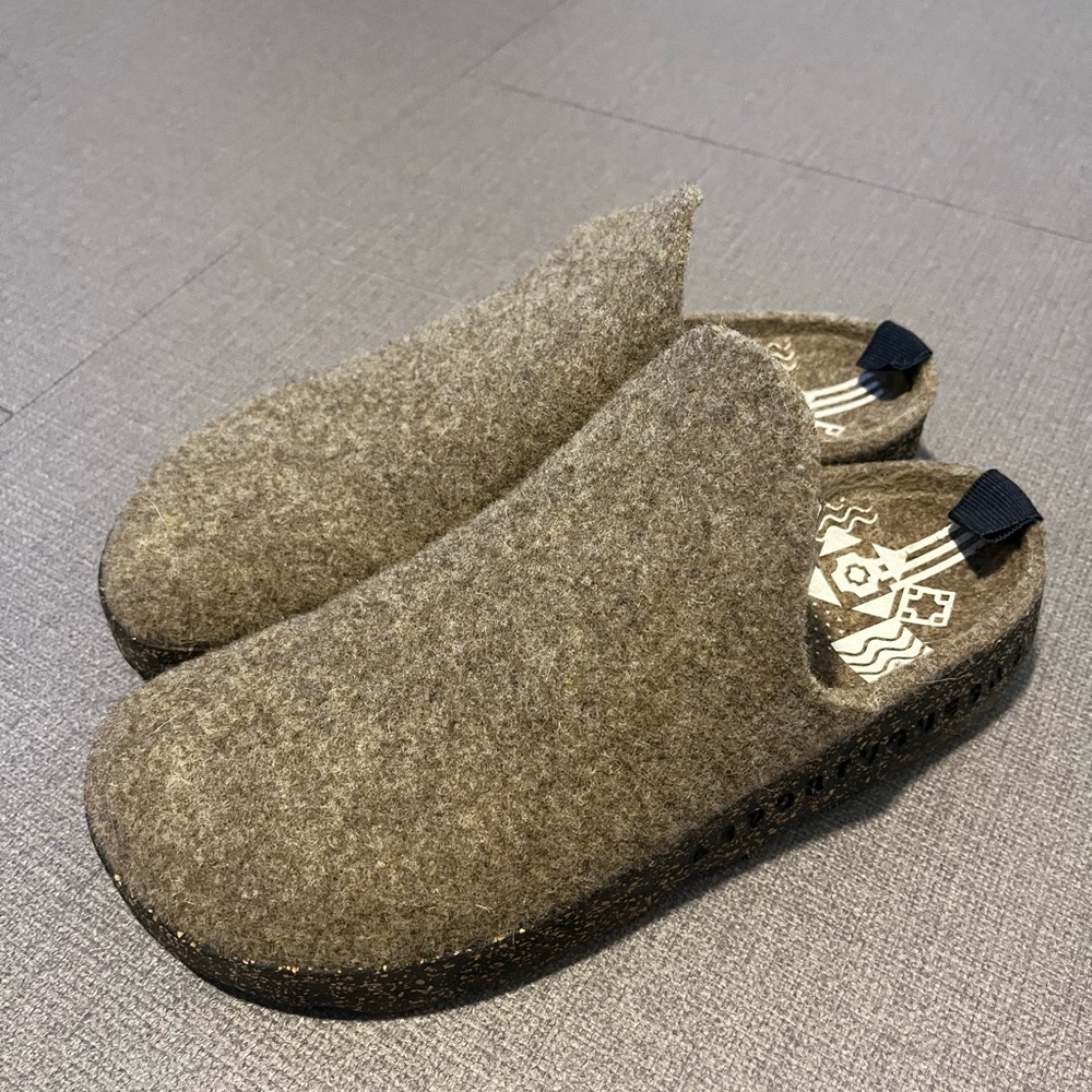 Asportuguesas sneaker mules taupe fabric size 39